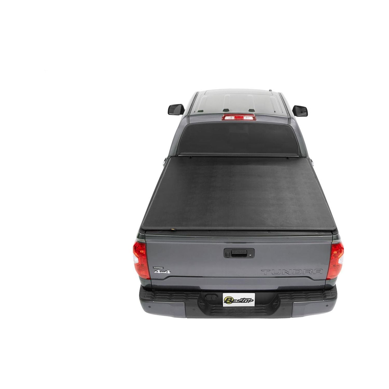 BESTOP | Soft Tri-Fold Tonneau Cover EZ-Fold For Toyota 1995-2004 Tacoma 6.0 Foot Black Tailgate Spoiler Not Included Bestop | 16024-01