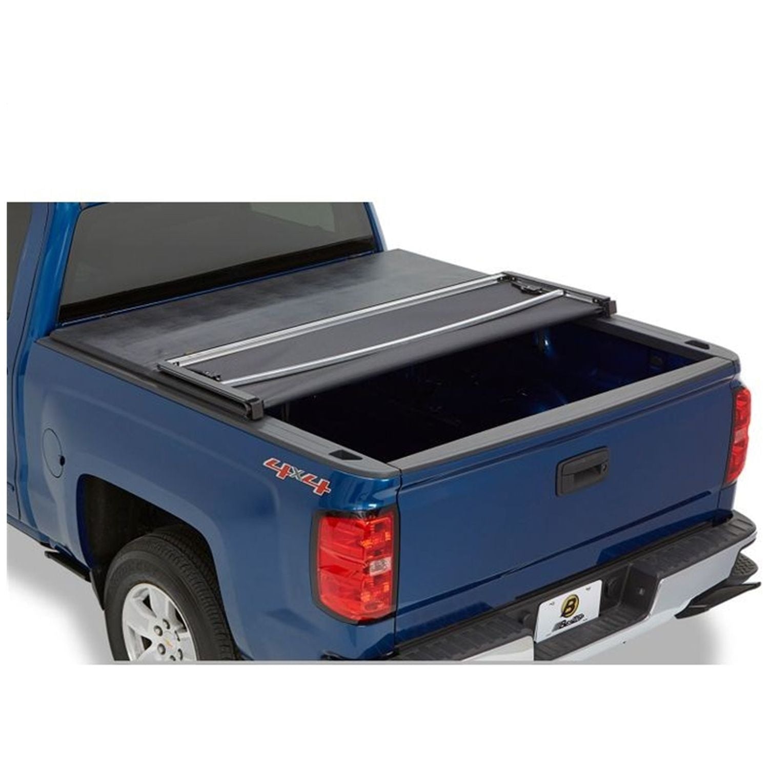 BESTOP | Soft Tri-Fold Tonneau Cover EZ-Fold For Nissan 2004-2024 Titan 6.5 Foot Black Tailgate Spoiler Not Included Bestop | 16170-01