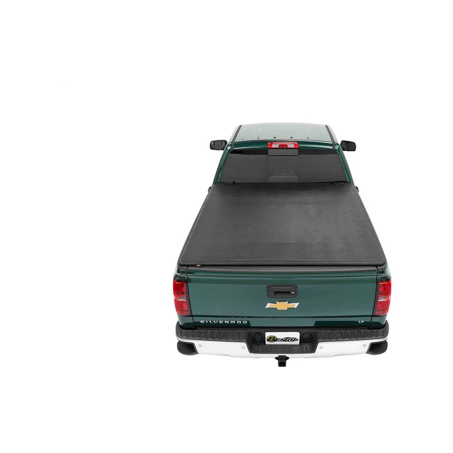 BESTOP | Soft Tri-Fold Tonneau Cover EZ-Fold For 2004-2007 Silverado/Sierra 1500 5.8 Foot Black Tailgate Spoiler Not Included Bestop | 16209-01