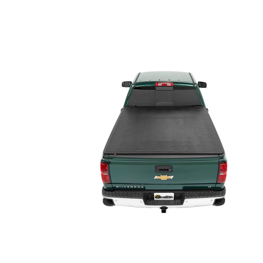 BESTOP | Soft Tri-Fold Tonneau Cover EZ-Fold  For 2015-2024 Colorado/Canyon 5.0 Foot Black Tailgate Spoiler Not Included Bestop | 16219-01