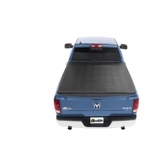 BESTOP | Soft Tri-Fold Tonneau Cover EZ-Fold For Dodge 2002-2008 Ram 1500 6.5 Foot Black Tailgate Spoiler Not Included Bestop | 16238-01