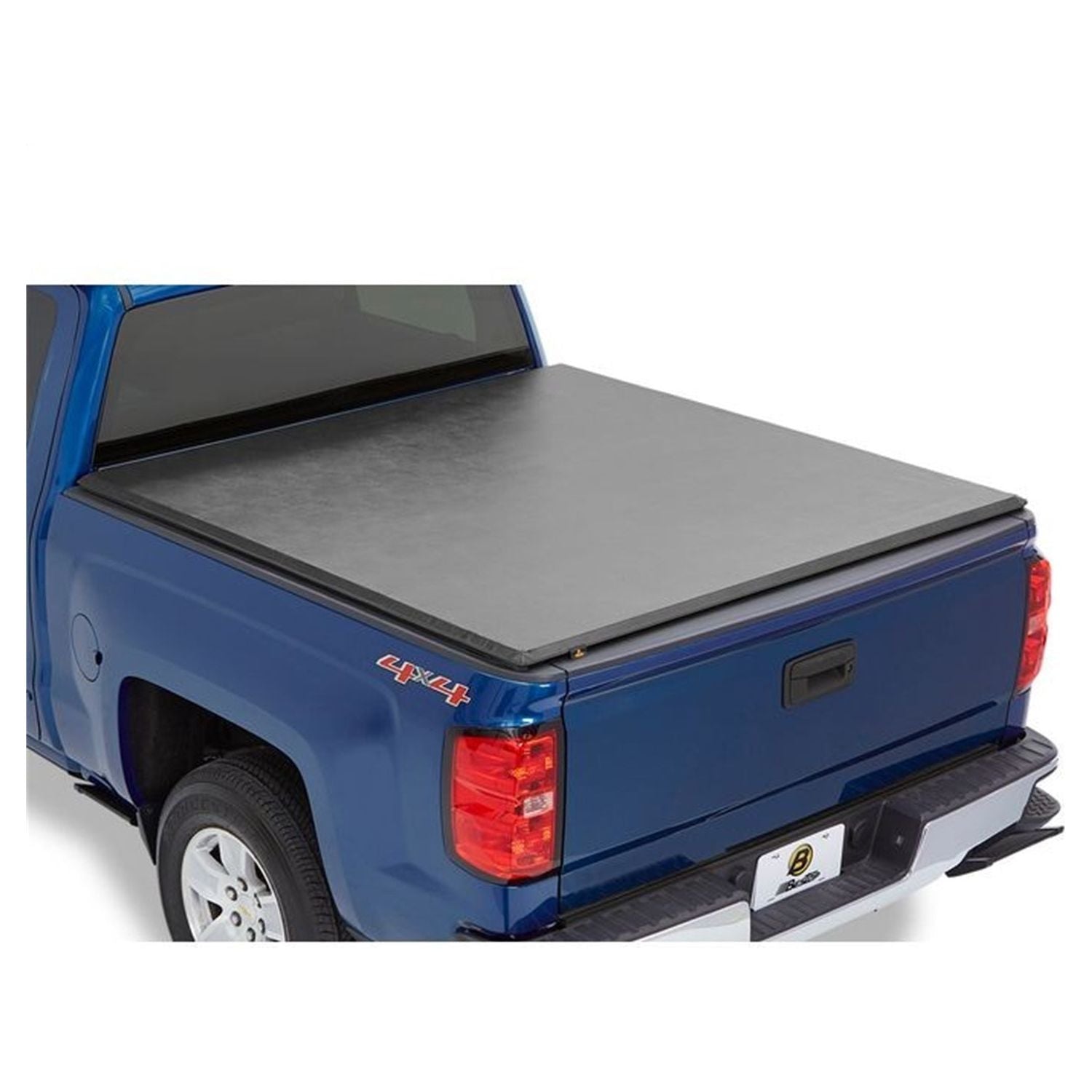 BESTOP | Soft Tonneau Cover EZ-Roll For 2015-24 Colorado/Canyon 6.0 Foot Black Tailgate Spoiler Not Included Bestop | 19220-01 on blue truck bed