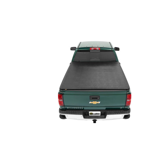 BESTOP | EZ-Roll Soft Tonneau Cover For 2019-2024 Silverado/Sierra 1500 5.8 Foot Black Tailgate Spoiler Not Included Bestop | 19224-01