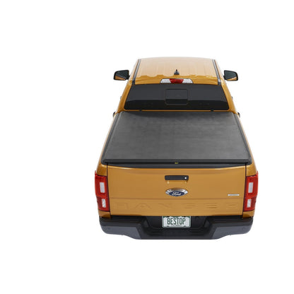 BESTOP | EZ-Roll Soft Tonneau Cover For Ford 2019-2024 Ranger 6.0 Foot Black Tailgate Spoiler Not Included Bestop | 19233-01