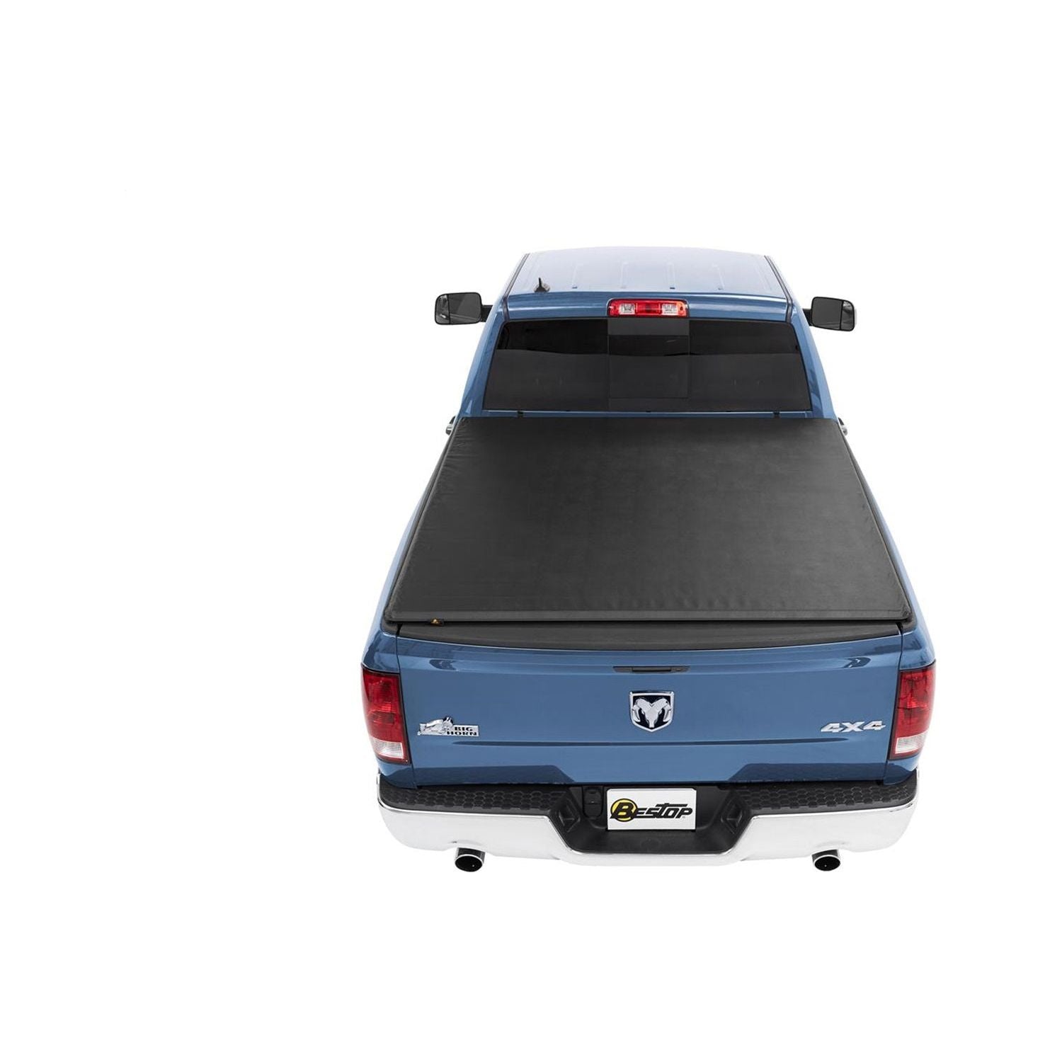 BESTOP | EZ-Roll Soft Tonneau Cover For Dodge 2009-2010 Ram 1500 5.5 Foot Black Tailgate Spoiler Not Included Bestop | 19241-01