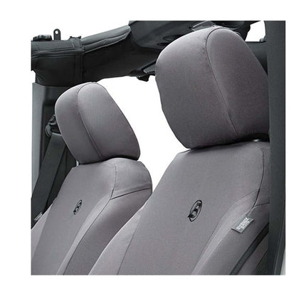 BESTOP | Jeep Wrangler Seat Covers For Jeep 2007-2012 Wrangler JK 4 Door Front Premium Vinyl Fabric Charcoal Bestop | 29280-09