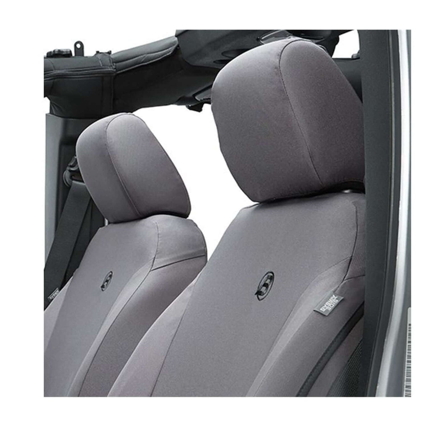 BESTOP | Jeep Wrangler Seat Covers For Jeep 2013-2018 Wrangler JK 4 Door Front Premium Vinyl Fabric Charcoal Bestop | 29283-09 overview