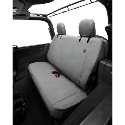 BESTOP | Jeep Wrangler Seat Covers For Jeep 2018-2023 Wrangler JL 2 Door Rear Premium Vinyl Fabric Charcoal Bestop | 29292-09