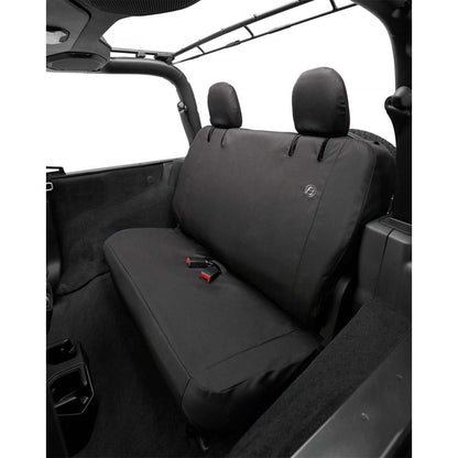 BESTOP | Jeep Wrangler Seat Covers For Jeep 2018-2023 Wrangler JL 2 Door Rear Premium Vinyl Fabric Black Diamond Bestop | 29292-35