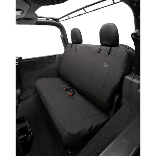 BESTOP | Jeep Wrangler Seat Covers For Jeep 2018-2023 Wrangler JL 2 Door Rear Premium Vinyl Fabric Black Diamond Bestop | 29292-35