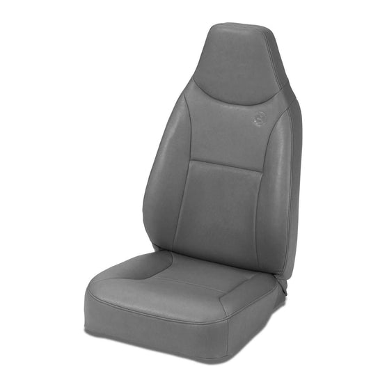 BESTOP | Jeep Bucket Seats Trailmax II Standard Front High Back Fixed Bucket Seat For Jeep 1976-1986 CJ7 All Vinyl Charcoal/Gray Bestop | 39436-09