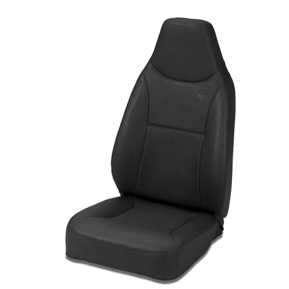BESTOP | Jeep Bucket Seats Trailmax II Standard Front High Back Fixed Bucket Seat For Jeep 1976-1986 CJ7 All Vinyl Black Denim Bestop | 39436-15