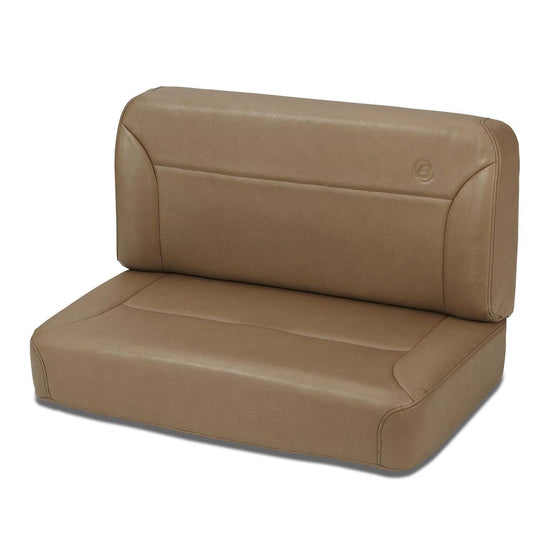 BESTOP | Jeep Seats Trailmax II Fixed-Back Rear Bench Seat For Jeep 1955-1983 CJ5 Spice Bestop | 39437-37 in tan color.