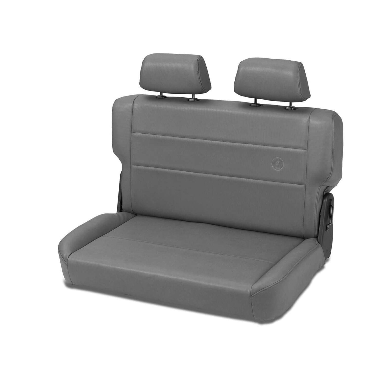 BESTOP | Jeep Rear Bench Seat Trailmax II Fold-N-Tumble Seat For Jeep 1955-1983 CJ5 All Vinyl Charcoal/Gray Bestop | 39440-09
