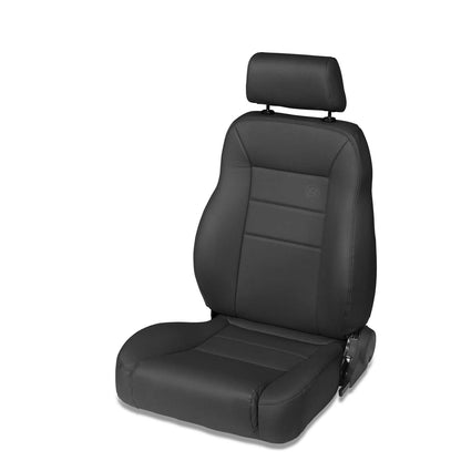 BESTOP | Jeep Seat Trailmax II Pro Front Passenger Seat For Jeep 1976-1986 CJ7 All Vinyl Black Denim Bestop | 39450-15