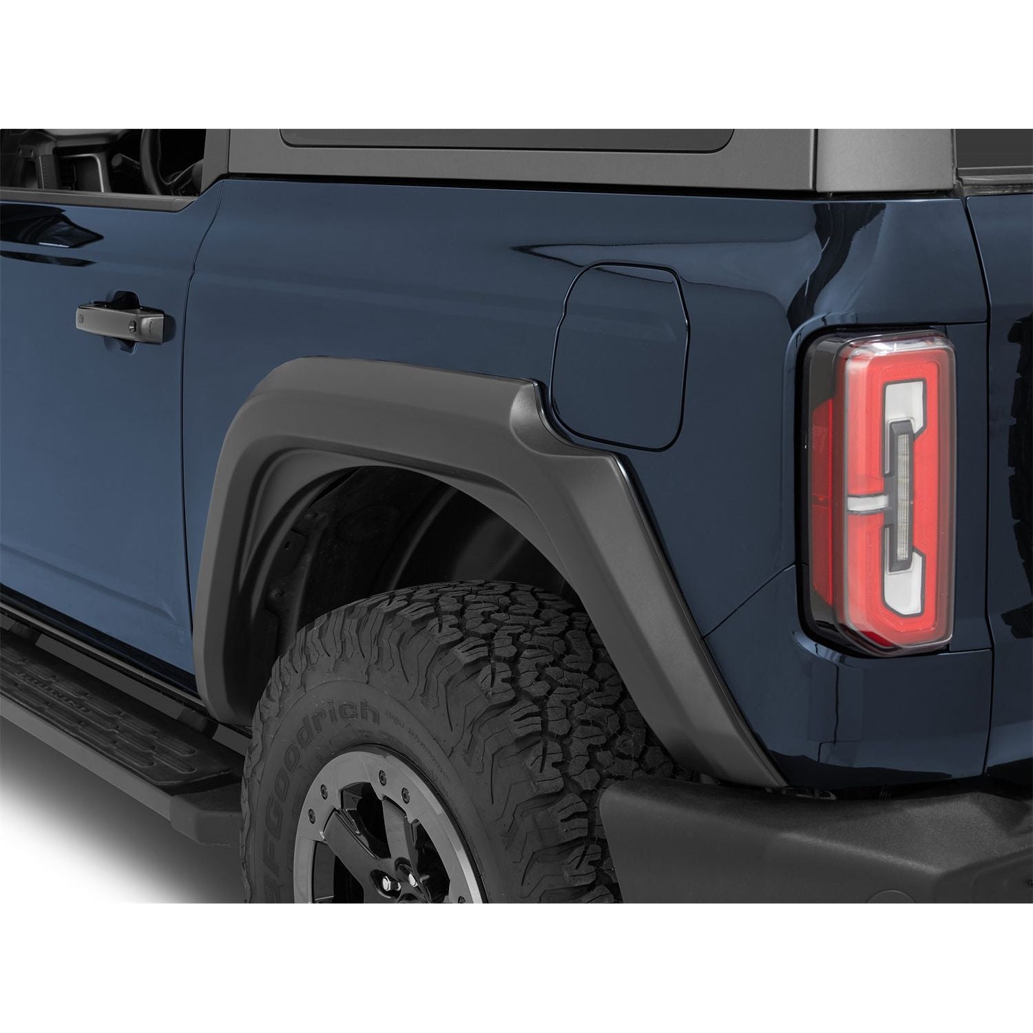 BESTOP | Bronco Fender Flares '21-26 Bronco Color: Black Number of Doors: 2-Door Bestop | 49700-01 installed on blue Bronco