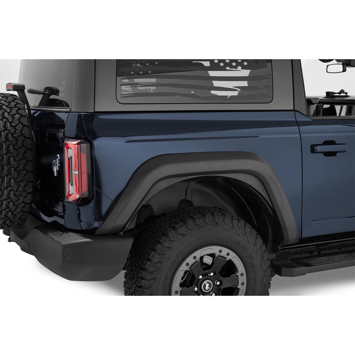 BESTOP | Bronco Fender Flares '21-26 Bronco Color: Black Number of Doors: 2-Door Bestop | 49700-01 on blue Ford Bronco