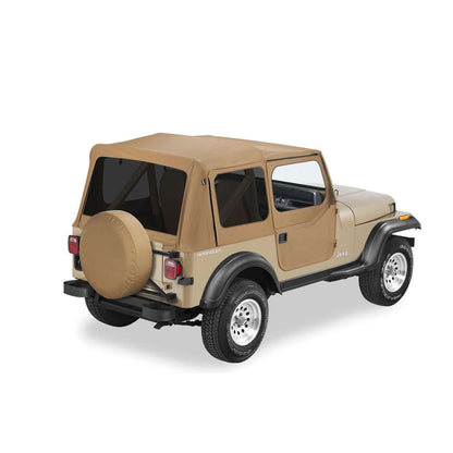 BESTOP | Replace-A-Top for OEM Hardware For Jeep 1988-1995 Wrangler YJ Tinted Spice Door Skins Included Bestop | 51123-37 installed on Jeep