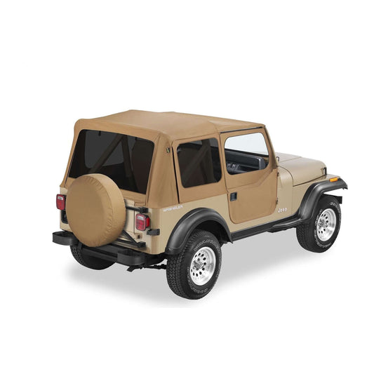 BESTOP | Replace-A-Top for OEM Hardware For Jeep 1988-1995 Wrangler YJ Tinted Spice Door Skins Included Bestop | 51123-37 installed on Jeep