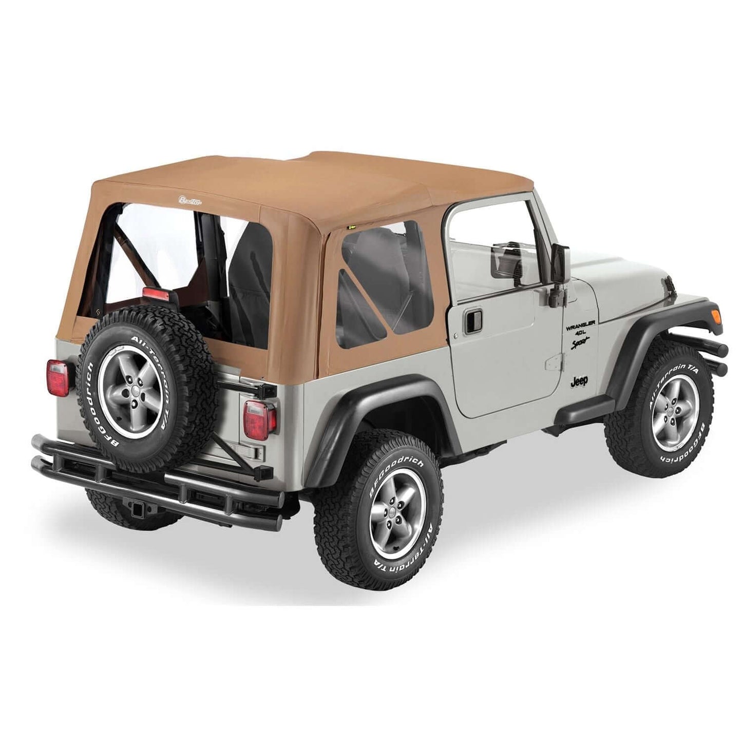 BESTOP | Replace-A-Top for OEM Hardware For Jeep 1997-2002 Wrangler TJ Clear Spice No Door Skins Included Bestop | 51127-37 on a Jeep.
