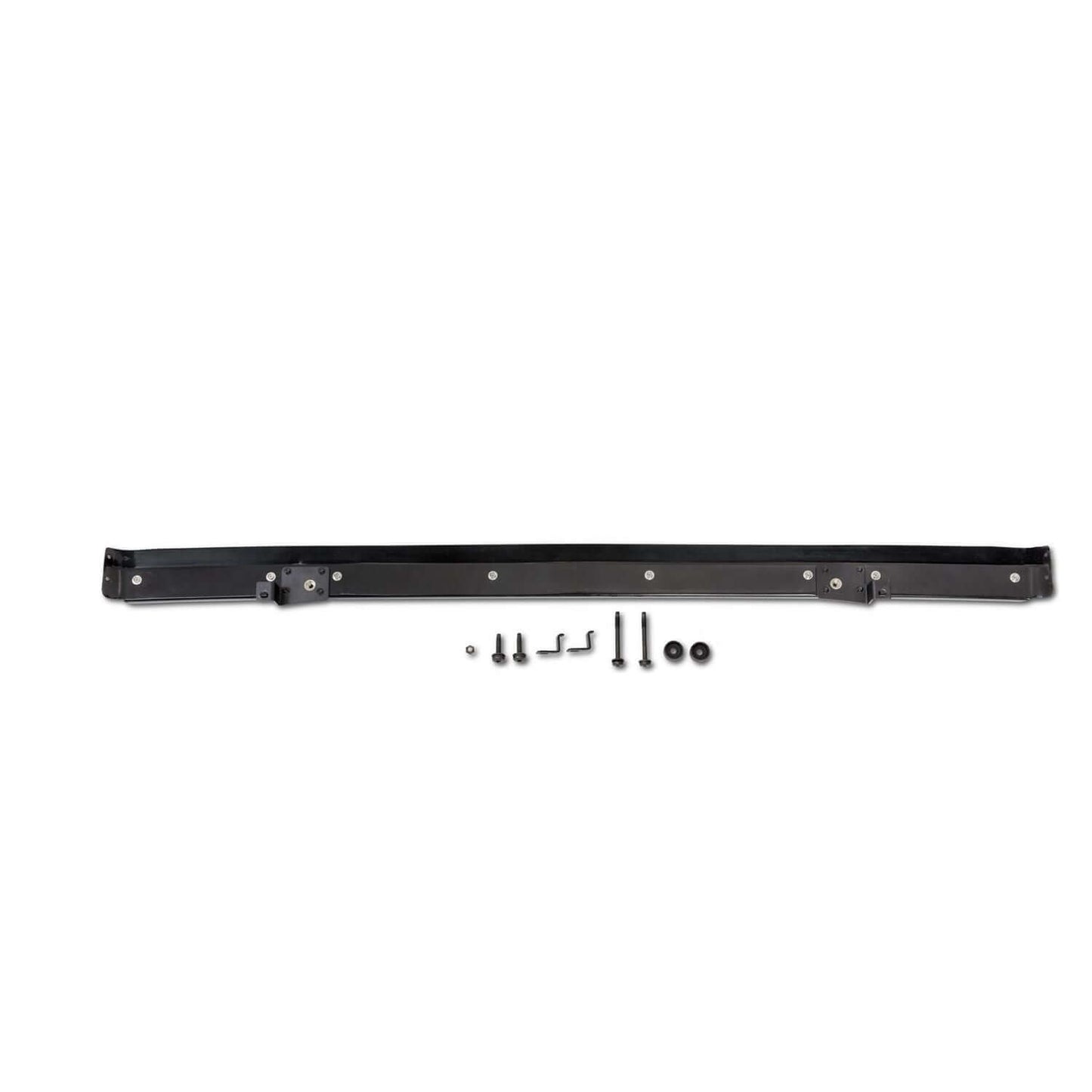 Windshield Channel Black 1 pc. No Drill Header Style Design I 51244-01 with installation hardware for Jeep.
