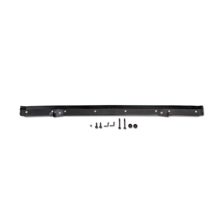 Windshield Channel Black 1 pc. No Drill Header Style Design I 51244-01 with installation hardware for Jeep.