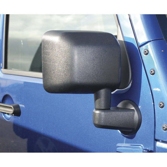 BESTOP | Jeep Mirror Replacement Set For Jeep 2007-2018 Wrangler JK Without Power Mirrors Black ABS Composite Bestop | 51260-01