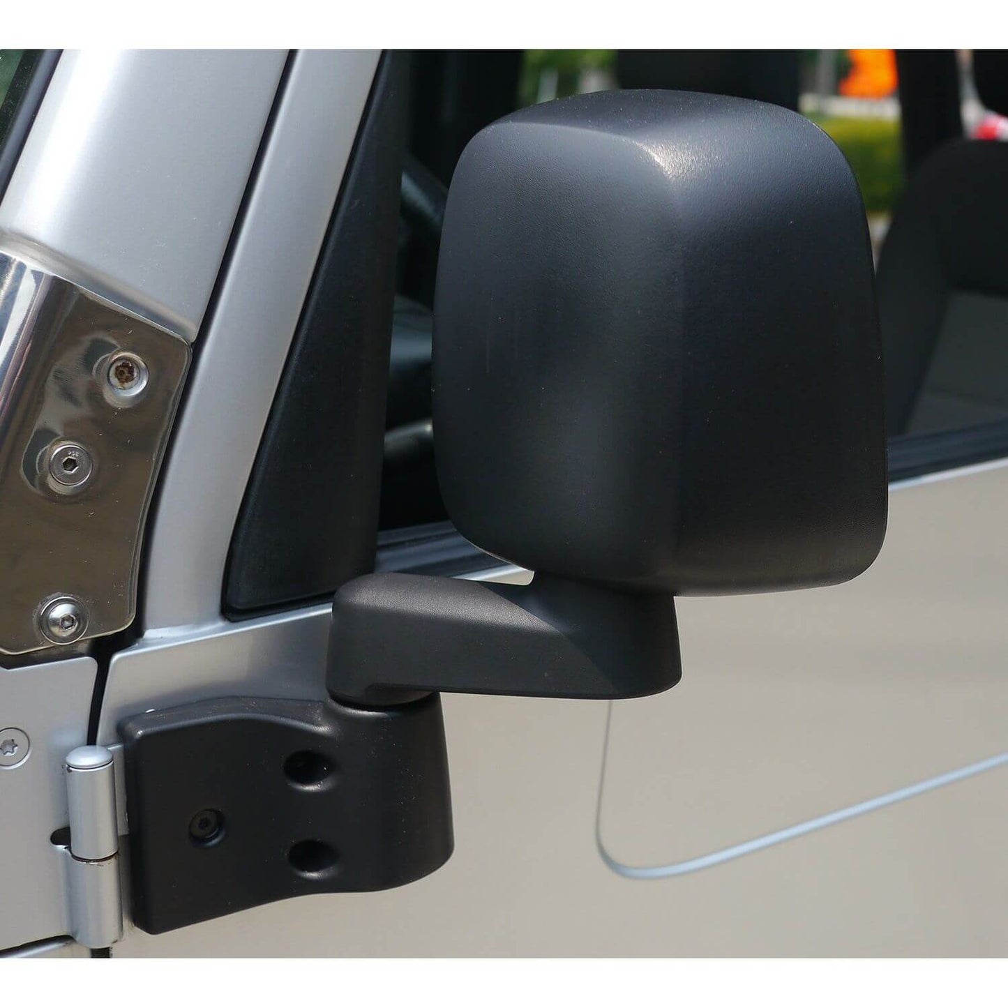 BESTOP | Jeep Mirror Replacement Set For Jeep 1987-1995 Wrangler YJ Slotted Arm Design Black ABS Composite Bestop | 51261-01