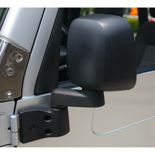 BESTOP | Jeep Mirror Replacement Set For Jeep 1987-1995 Wrangler YJ Slotted Arm Design Black ABS Composite Bestop | 51261-01