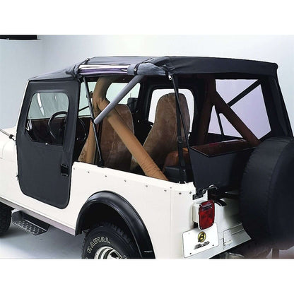 BESTOP | Tigertop Jeep Soft Top For Jeep 1976-1986 CJ7 Black Crush Bestop | 51408-01 installed on a Jeep.