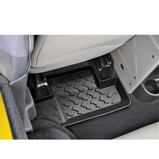 BESTOP | Jeep Wrangler Floor Mats Rear For Jeep 2007-2010 Wrangler JK Black Pair Bestop | 51502-01 interior view