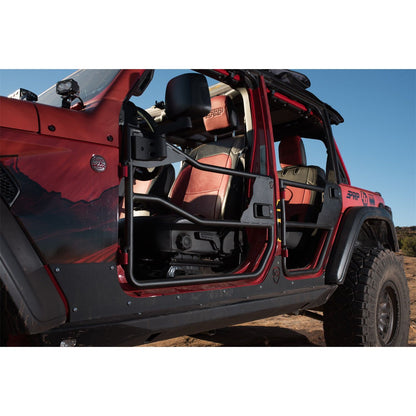 BESTOP | Element Doors Jeep '20-26 Gladiator '18-26 Wrangler JL Front Matte Black Bestop | 51740-01 installed on Jeep