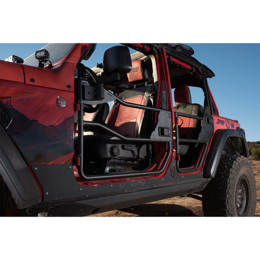 BESTOP | Element Doors Jeep '20-26 Gladiator '18-26 Wrangler JL Front Matte Black Bestop | 51740-01 installed on Jeep