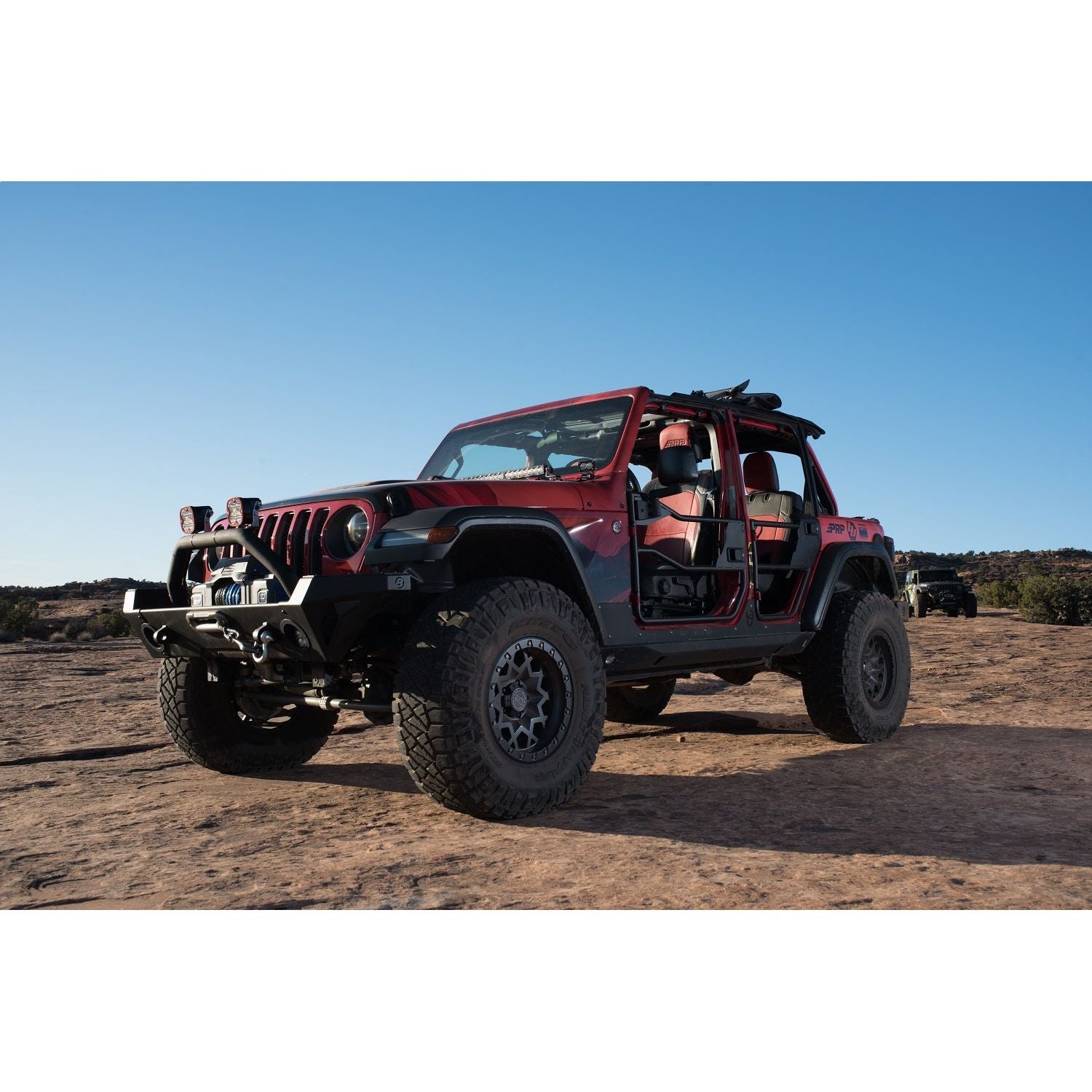 BESTOP | Element Doors Jeep '20-26 Gladiator '18-26 Wrangler JL Front Matte Black Bestop | 51740-01 on off-road terrain