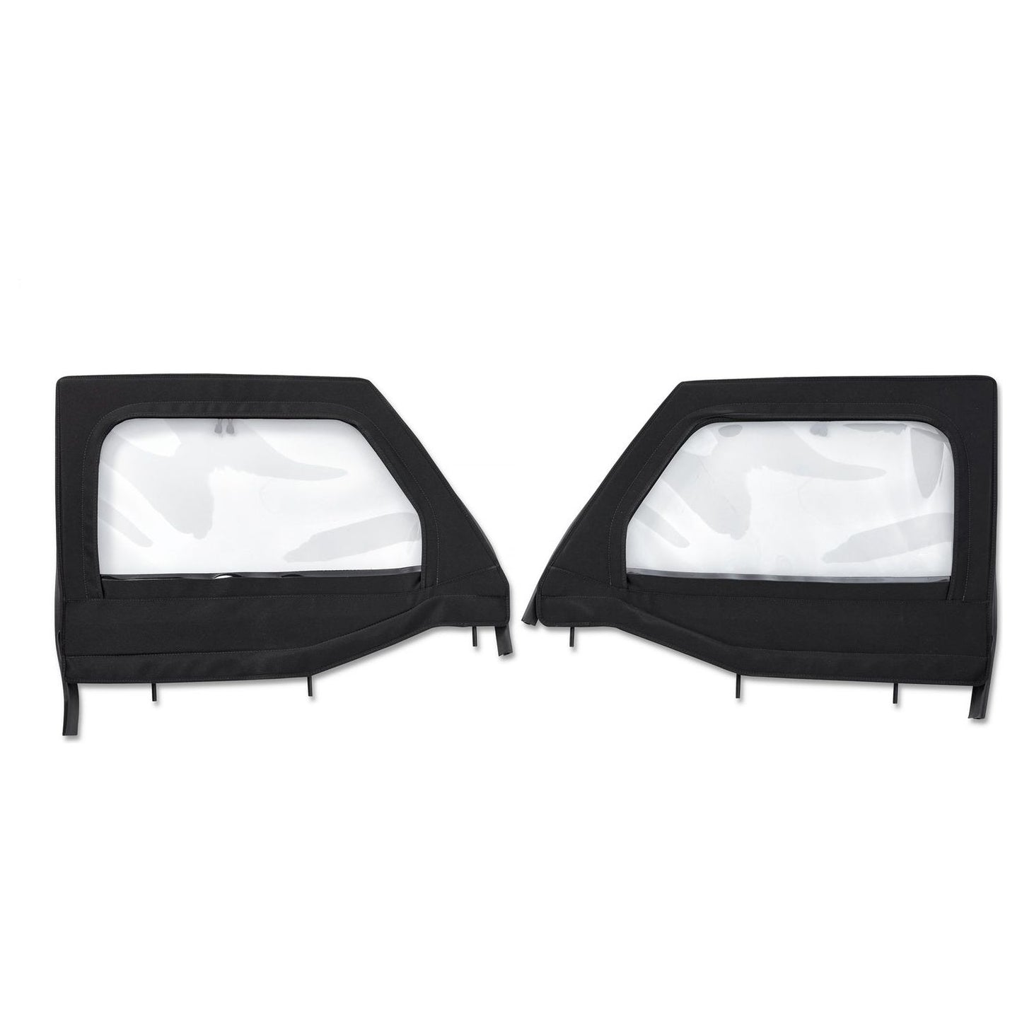 BESTOP | Element Upper Doors Jeep '20-26 Gladiator '18-26 Wrangler JL Front Black Twill Bestop | 51742-17