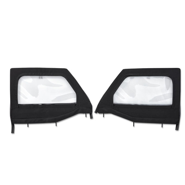 BESTOP | Element Upper Doors Jeep '20-26 Gladiator '18-26 Wrangler JL Front Black Twill Bestop | 51742-17