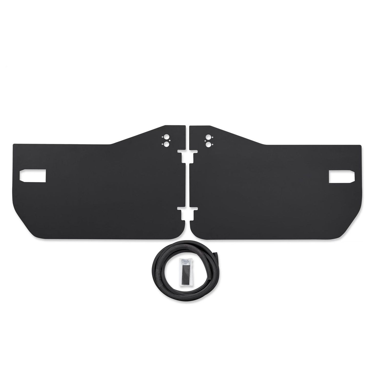 BESTOP | Element Panels Jeep '20-26 Gladiator '18-26 Wrangler JL Front Doors Black Bestop | 51744-01 image showing lower half doors.