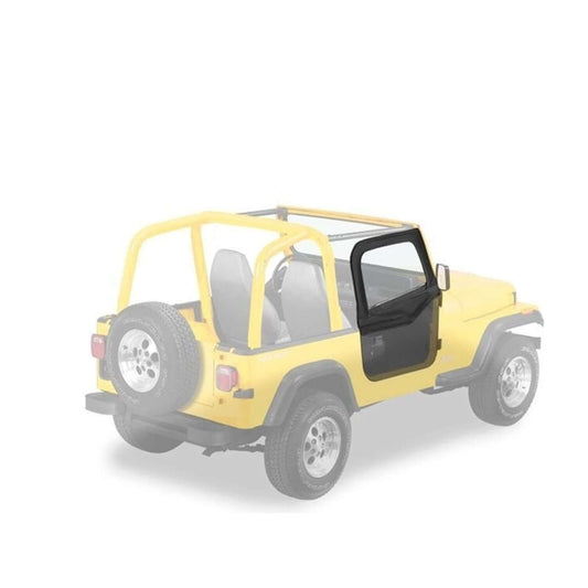 BESTOP | Rounded Upper Half Doors Rear Corner Jeep 1988-1995 Wrangler YJ Fits Supertop Classic 54599, 51599 Black Crush Bestop | 51780-01