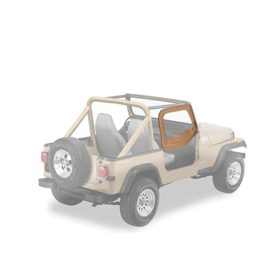 BESTOP | Rounded Upper Half Doors Rear Corner Jeep 1988-1995 Wrangler YJ Fits Supertop Classic 54599, 51599 Spice Bestop | 51780-37