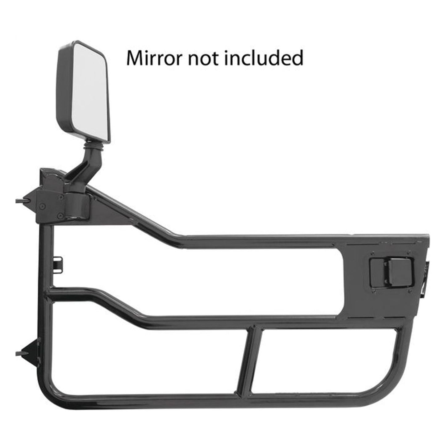 BESTOP | Jeep Tube Doors HighRock 4x4 Element Doors For Jeep 1997-2006 Wrangler TJ Front Matte Black Bestop | 51825-01 without mirror