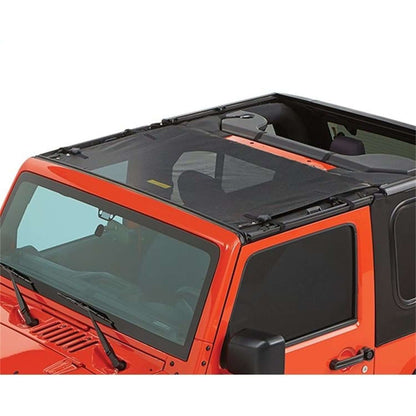 BESTOP | Jeep Wrangler Bikini Top Sun Standard Targa Style Bikini Top For Jeep 2007-2018 Wrangler JK Mesh Fabric Bestop | 52400-11