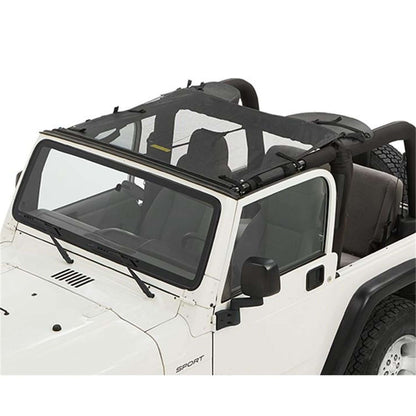 BESTOP | Jeep Wrangler Bikini Top Sun Standard Targa Style Bikini Top For Jeep 1997-2006 Wrangler TJ Mesh Fabric Bestop | 52403-11