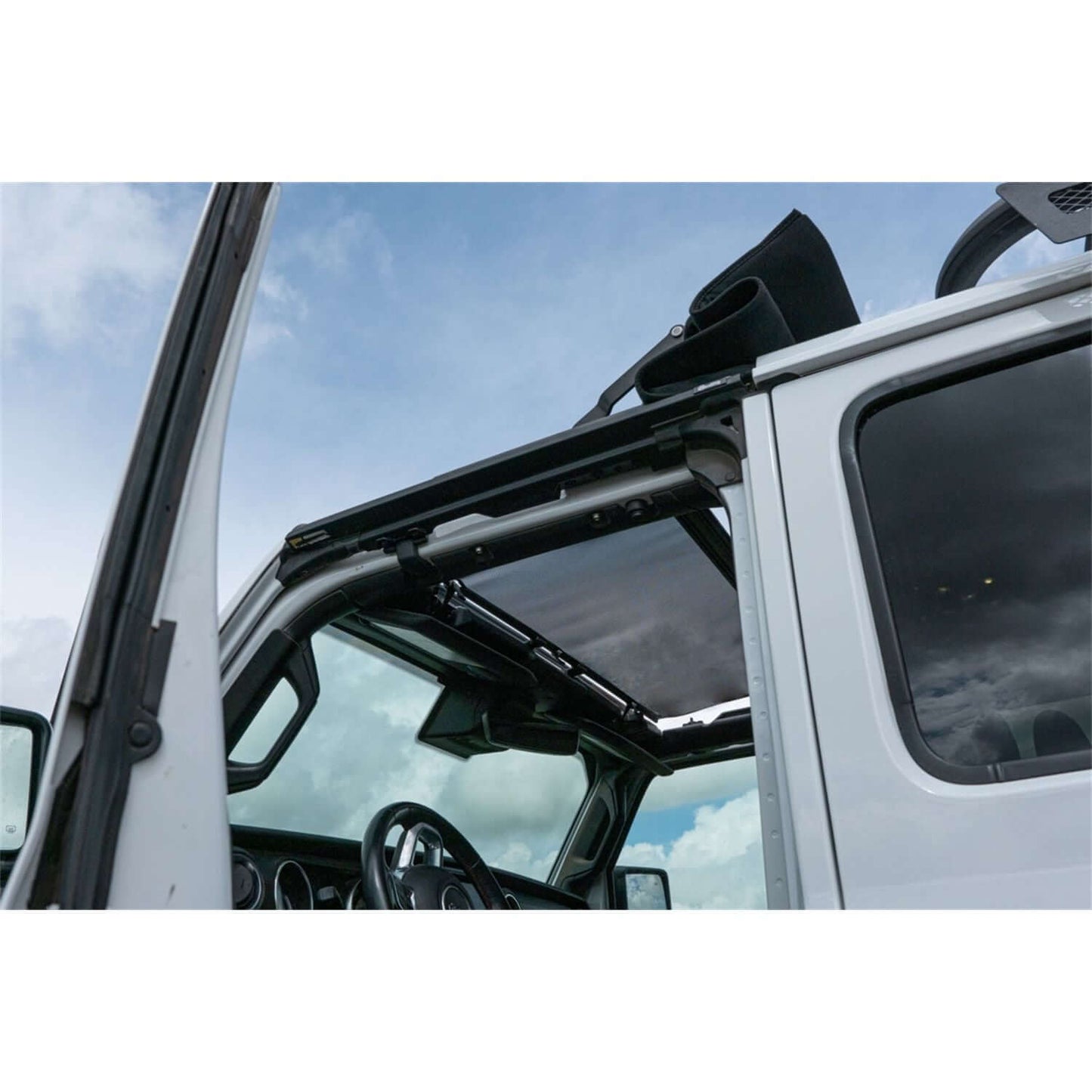 BESTOP | SunScreen Jeep '18-26 Wrangler JL '20-26 Gladiator For Sunrider for Hardtop Bestop | 52407-11 installed on Jeep