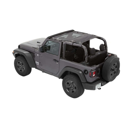 BESTOP | Sun Safari Bikini Jeep '18-26 Wrangler JL 2-Door Mesh Bestop | 52412-11 on a gray Jeep Wrangler