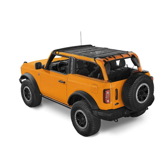 BESTOP | Access Bimini '21-26 Bronco 2-Door Mesh Bestop | 52420-11 on orange Bronco with mesh top