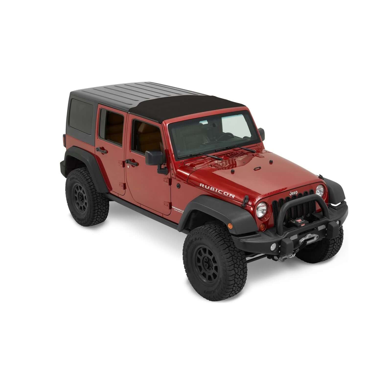 BESTOP | Jeep Wrangler Soft Top Sunrider for Hardtop For Jeep 2007-2018 Wrangler JK Black Premium Twill Bestop | 52453-17