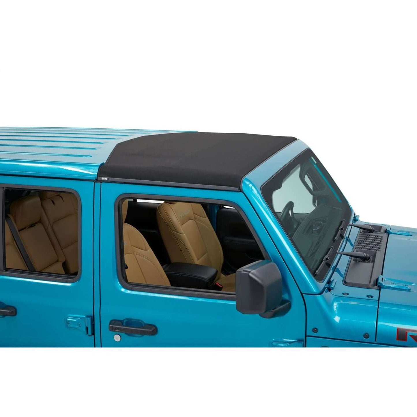 BESTOP | Sunrider for Hardtop Jeep '20-26 Gladiator '18-26 Wrangler JL Premium Black Twill Bestop | 52454-17 on a Jeep.