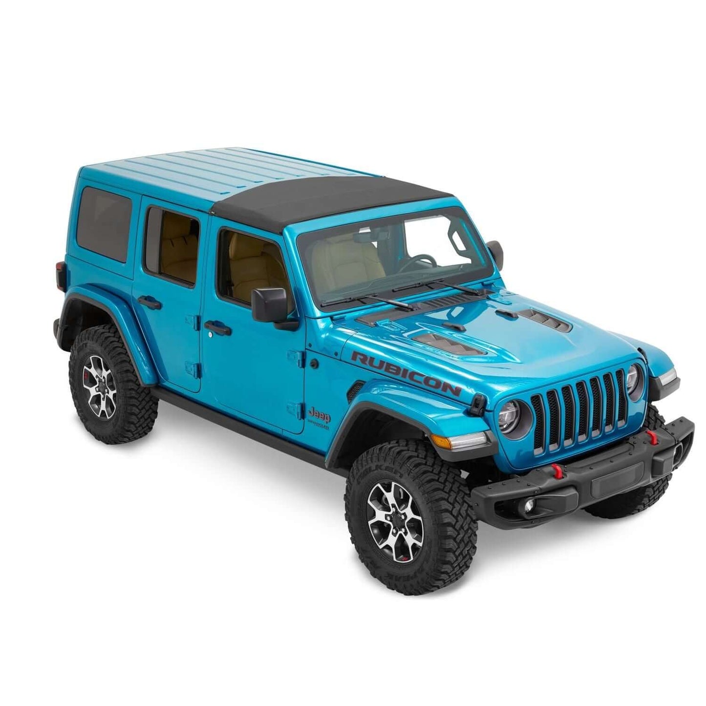 BESTOP | Sunrider for Hardtop Jeep '20-26 Gladiator '18-26 Wrangler JL Black Diamond Bestop | 52454-35 installed on Jeep Rubicon