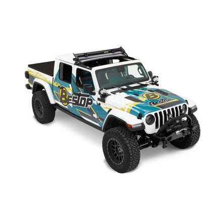 BESTOP | Sunrider for Hardtop Jeep '20-26 Gladiator '18-26 Wrangler JL Black Diamond Bestop | 52454-35 installed on a Jeep Gladiator