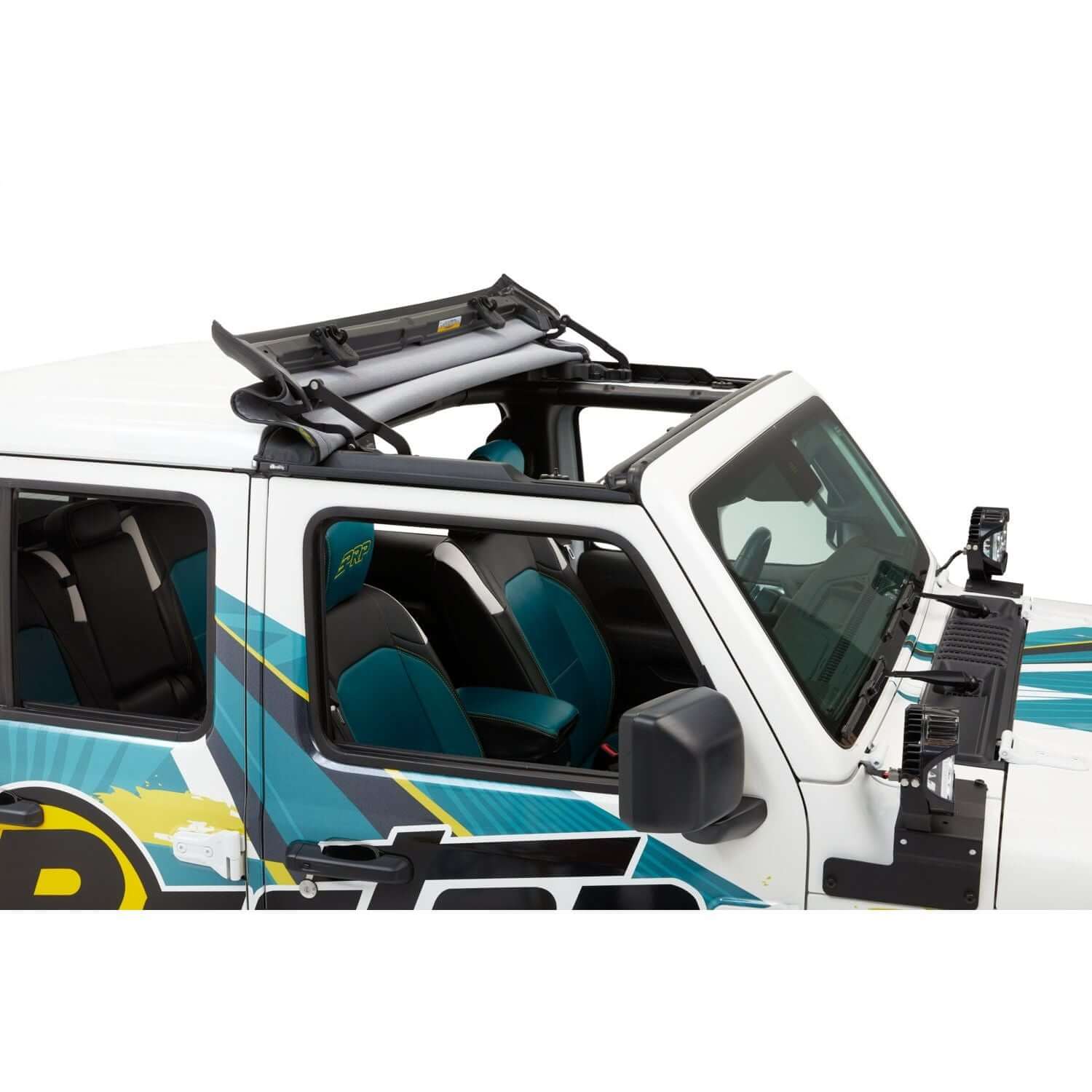 BESTOP | Sunrider for Hardtop Jeep '20-26 Gladiator '18-26 Wrangler JL Black Diamond Bestop | 52454-35 installed on Jeep